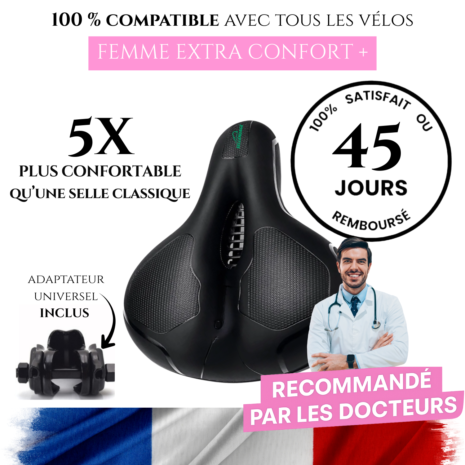 SelleNuage® FEMME EXTRA CONFORT+